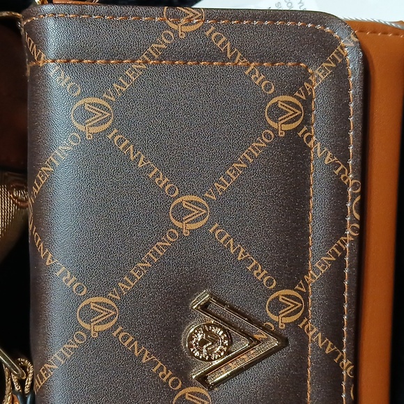 NWT Valentino Orlandi brown "VO" crossbody - Picture 6 of 6